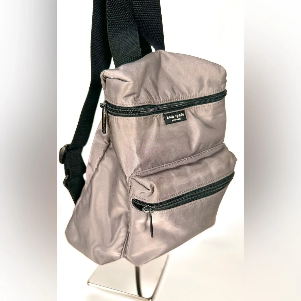 Kate Spade Mini Nylon Gray Backpack